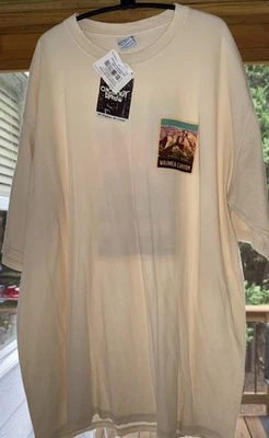 Crazy Shirts Mens Ivory T-Shirt Hawaii Short Sleeve Cotton XXL NWT Waimea Canyon - Imagem 1 de 4