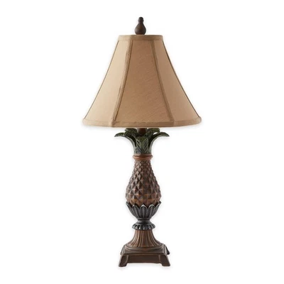 Lámpara de mesa LED decorativa Accent Plus con pantalla, 11x11x23,5, estilo toscano Pi... Foto 1 de 4