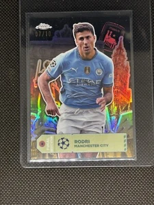 2024-25 Topps Chrome UEFA CC Rodri #FD-6 Final Destination Black /10 Man City - Picture 1 of 2