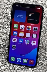 Apple iPhone 12 A2172 [AT&T ] 64GB Graphite iOS 17.1 Grade A - Afbeelding 1 van 8