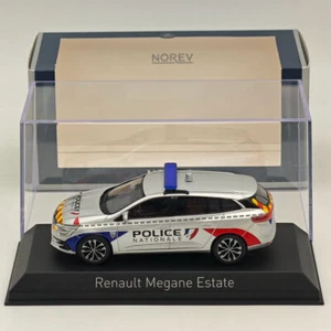 Norev 1/43 Renault Megane Estate 2022 Police Nationale CRS Silver Diecast Model - Picture 1 of 7