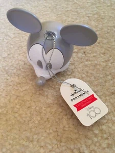 NEW Disney 100 Years of Wonder Mickey Mouse Iridescent Gray Hallmark Ornament - Picture 1 of 4