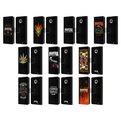 OFFICIAL PANTERA ART LEATHER BOOK WALLET CASE FOR MOTOROLA PHONES - Image 1 of 4
