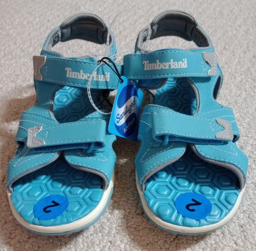 Sandali Timberland Unisex Bambini Taglia 2 Blu Sanificati Actifresh22 Nuovi Senza Scatola
