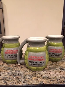 3 Coffee grenade shaped Ceramic Mugs - Picture 1 of 1