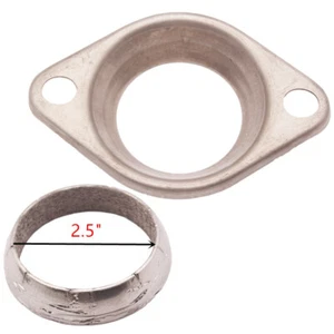 2,5" 63mm CABEZAL DE COCHE BRIDA COLECTOR Y JUNTA DE ROSQUILLA KIT ESCAPE JDM ITR - Imagen 1 de 12