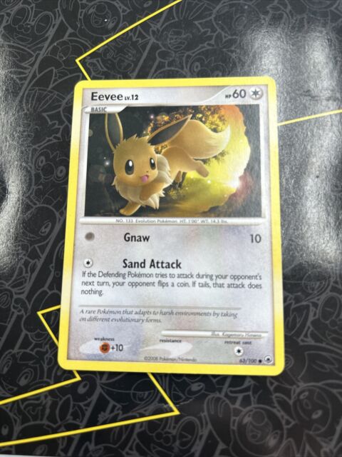 eevee 62/100 reverse holo platinum Diamond and pearl majestic dawn pokemon  card Values - MAVIN