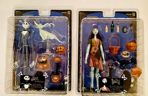RARE 1st. Series NIGHTMARE BEFORE CHRISTMAS JACK SKELLINGTON AND SALLY ply, set - Picture 1 of 6