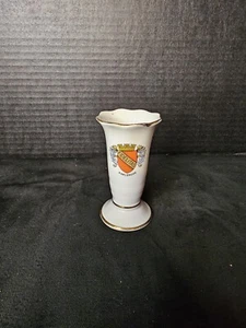 Mini vaso vintage FIDELITAS Karlsruhe Crest porcellana made in Germany - Foto 1 di 6