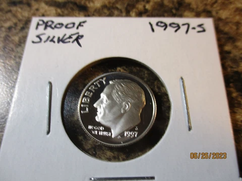 1997-S ROOSEVELT SILVER PROOF DIME HIGH GRADE Cover
