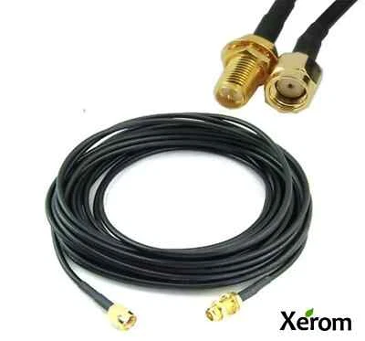 WIFI Coaxial Antenna RP-SMA Extension RG-174 Cable For Wi-Fi Router WiFi Modem - Image 1 of 4