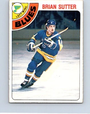 VINTAGE HOCKEY CARD O-PEE-CHEE 1978 ST.LOUIS BLUES BRIAN SUTTER ROOKIE NO303   - Image 1 of 2