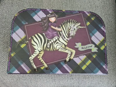 Santoro Gorjuss Carton Box Case Suitcase Vanity Case Dark Streak Zebra New - Image 1 of 4