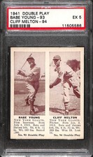 1941 DOUBLE PLAY  BABE YOUNG-93 CLIFF MELTON-94 PSA 5 11505586