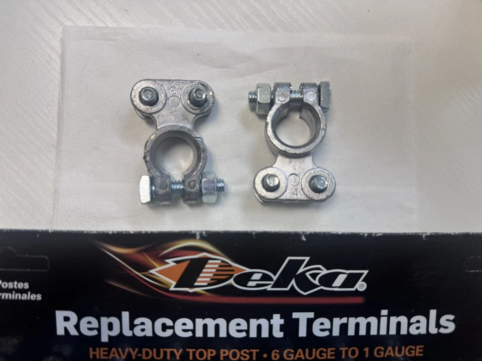 2 PC. DEKA Heavy-Duty Top Post Battery Terminal CABLE END #00369 Universal USA - Image 1 of 1