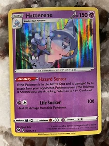 Pokemon Champion's Path Holo Rare Hatterene 020/073 Card! NEW! Pack Fresh! - Picture 1 of 10