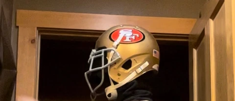 SAN FRANCISCO 49ERS FULL SIZE FOOTBALL HELMET Cover