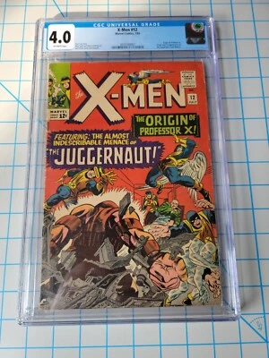 X-MEN #12 CGC 4.0 MARVEL COMICS 1965 FIRST APPEARANCE OF JUGGERNAUT - Image 1 of 3