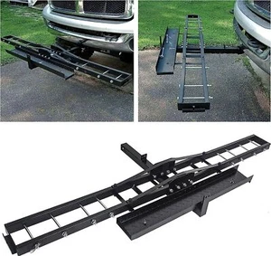 Pickup Truck Heavy Duty Steel Motorcycle Rack Carrrier for Dirt Bike Hitch Haule - Zdjęcie 1 z 9