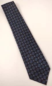 Seidenkrawatte Herren schwarz und blau unbeschriftet - Bild 1 von 2
