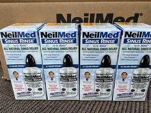 NeilMed Sinus Rinse (4) Four Boxes Bottles 8 OZ + Packets NEW Exp 2028 - Picture 1 of 3