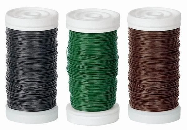 (EUR 0,03 / m ) , 125 m, 100 g, Bindedraht, grün, 0,35 mm, Drähte, Floristik - Bild 1 von 1