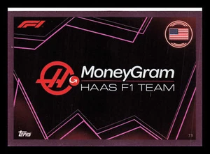 Topps Turbo Attax F1 #73 2023 logotipo del equipo Haas cian - Imagen 1 de 2