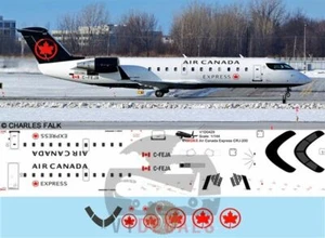 V1 Decals Bombardier CRJ 100-200 Air Canada Express for 1/144 BPK Big Planes Kit - Picture 1 of 8