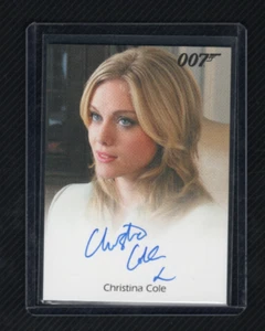 James Bond Archives 2009 Autograph Auto Card Christina Cole as Club Receptionist - Picture 1 of 4