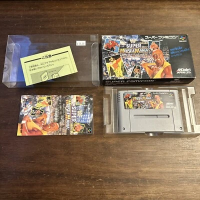 WWF SUPER WRESTEMANIA - Nintendo Super Famicom Japan - Complete - Authentic - Image 1 of 4