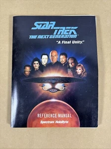 Star Trek The Next Generation "A Final Unity" Guida Strategica Ufficiale Vintage - Foto 1 di 2