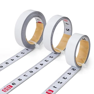 Maßband Selbstklebend, 3 Stück Metrisches Klebe Massband, Kohlenstoffstahl Maßba - Bild 1 von 6