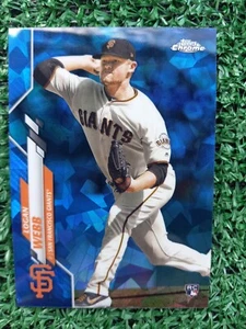 2020 Topps Chrome Sapphire #514 Logan Webb refractor rookie card Giants - Picture 1 of 4