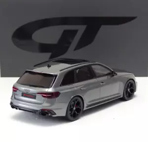 Audi RS4 Avant (B9) Competition 2022 gray / black rims 1:18 GT456 GT-SPIRIT - Picture 1 of 6