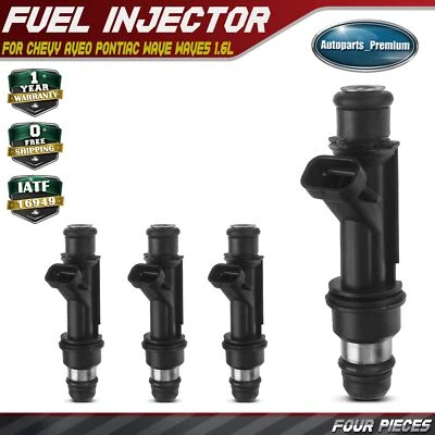 Топливная форсунка 4 шт для бензинового Chevrolet Aveo Pontiac Wave5 L4 1,6 л 96386780 - Изображение 1 из 4