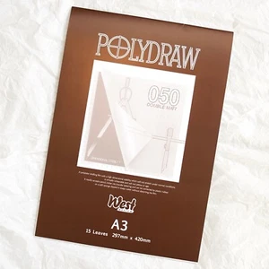 Polydraw Zeichenfolie A3 doppelt matt Polyester Pad 15 Blatt Technische Zeichnung - Bild 1 von 5