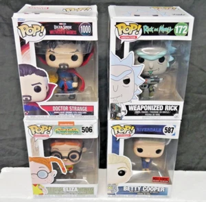 4 Funko Pop! Weaponized Rick 172,  Doctor Strange 1000, Elza 506, Betty Cooper - Picture 1 of 6