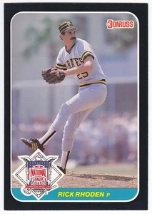 JUMBO 1987 Donruss Action All-Stars Large Baseball Card Rick Rhoden #24 - Picture 1 of 2