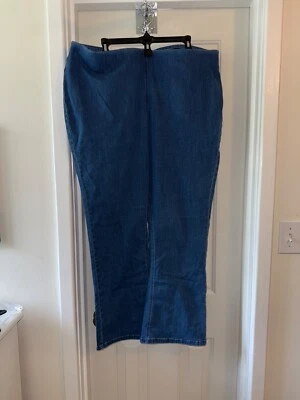 DENIM & CO Signature PETITE Perfect Flex Pull-on Jeans MED WASH sz 24W P - Image 1 of 2