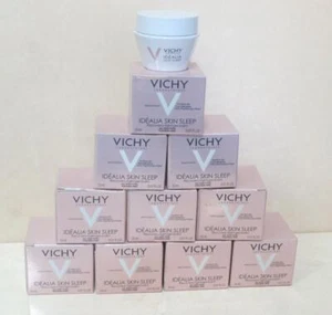VICHY IDEALIA SKIN SLEEP RECOVERY NIGHT GEL-BALM 0.51 OZ LOT OF 10 - Picture 1 of 5