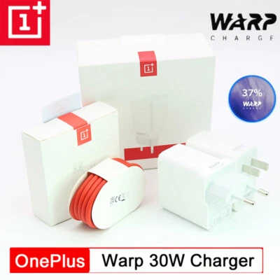 Original OnePlus 30W Warp Charger Dash Adapter 6A Wall Plug For 8 Pro 7t 7 6t 5T - Image 1 of 4