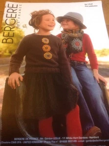 Bergere De France Knitting/ Crochet Pattern #175.97 Childs Sweater & Scarf - Picture 1 of 4