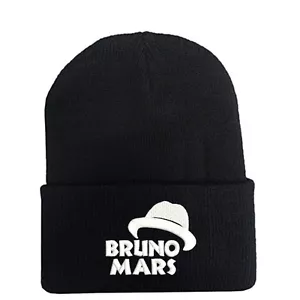 BRUNO MARS BEANIE SKULL CAP HAT FOR FANS FEDORA LOGO SOUVENIR GIFT POPULAR - Picture 1 of 1