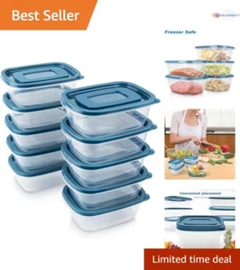 Transparent 10PCS Plastic Food Containers - Ideal for School, Work & Travel - Picture 1 of 9