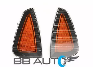 FRONT CORNER PARK SIGNAL SIDE MARKER LIGHT LENS SET FOR 2006-2010 DODGE CHARGER - Picture 1 of 7