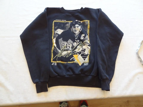 Vintage Pittsburgh Penguins Mario Lemieux Crewneck Sweatshirt Youth Large 14-16 Cover