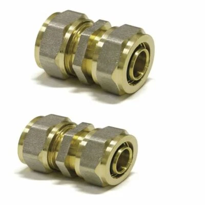 PSW TRADE SUPPLIERS LTD Equal Straight Connector 20mm - 20mm - COMPRESSIO for PERT-AL-PERT or PEX-AL-PEX