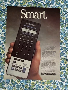 Vintage 1988 Magnavox Smart Universal Programmed Remote Control Print Ad - Picture 1 of 7