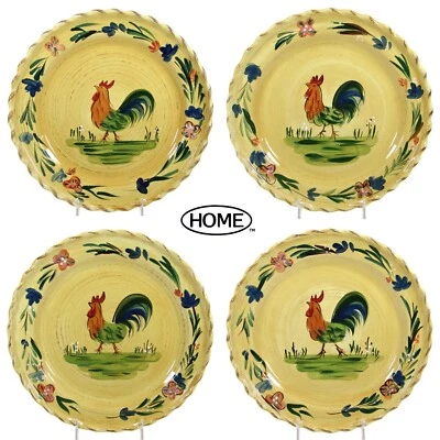 Target Home ROOSTER 11.5" Dinner Plate Set 4Pc Tuscan Yellow Floral Scalloped - Image 1 of 4
