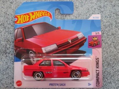 Hot Wheels H4B 041 PROTON SAGA red 2024 41/250 CaseB New casting 2024 - Image 1 of 2